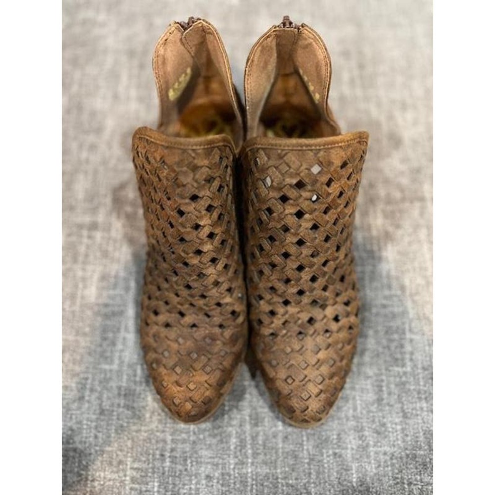 Fergalicious Brown/Tan Ankle Boots Size 8
